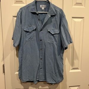 Ryan Michael  Men's Casual Denim Blue Shirt